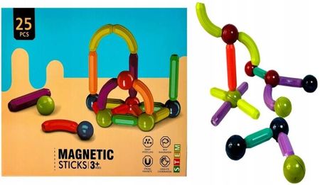 Norimpex Klocki Magnetyczne Układanka Kulki Dla Dzieci 25 Elementów