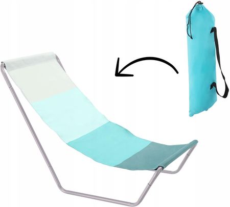 Leżak Plażowy Ogrodowy Składany Fotel Krzesło Turystyczne Przenośne Torba