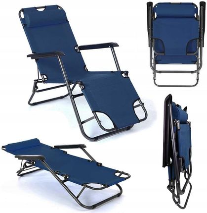 Domarex Leżak Plażowy Rozkładany Fotel Na Taras Ogrodowy Krzesło Kempingowe Mocny