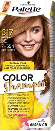 Palette Color Shampoo Szampon Koloryzujący Do Włosów 317 (7-554) Orzechowy Blond 1 Opak.