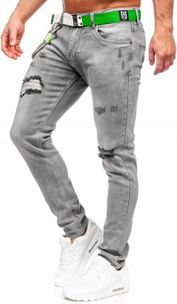 Spodnie Jeansowe Grafitowe KX953 DENLEY_38/2XL