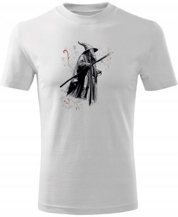 Koszulka Gandalf męska biała XXL