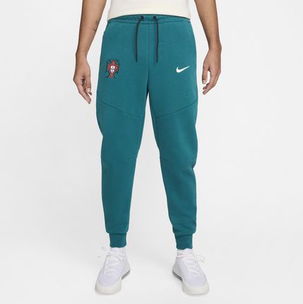 Męskie joggery piłkarskie Nike Portugalia Tech Fleece - Zieleń