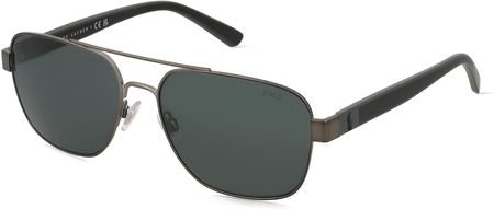 Polo Ralph Lauren 0PH3154 Męskie okulary przeciwsłoneczne, Oprawka: Acetat, szary