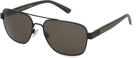 Polo Ralph Lauren 0PH3154 Męskie okulary przeciwsłoneczne, Oprawka: Acetat, czarny