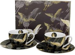Duo Filiżanki Do Espresso Porcelanowe Ze Spodkami Art Gallery Żurawie Nocą 90Ml 2 Szt.