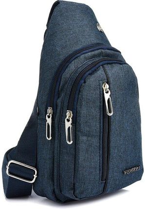 Granatowa Saszetka nerka przez ramię plecak torba modna B60