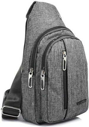 Szara Saszetka nerka przez ramię plecak torba modna B60