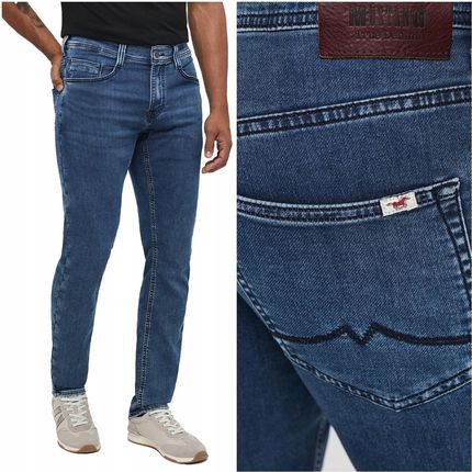 Męskie spodnie jeansowe dopasowane Mustang Oregon Tapered W36 L34