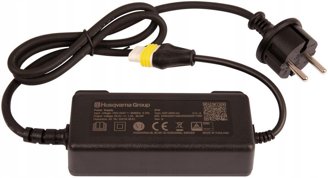 Chargeur 28V Pour Robots Tondeuses Husqvarna Automower - Compatible Gardena/McCulloch - 100-240V
