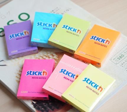 Stick'N Karteczki 51*76Mm Zielone Neon (100)