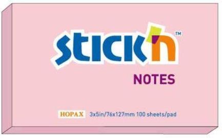Stick'N Karteczki 76X127Mm Neon Różowe (100)