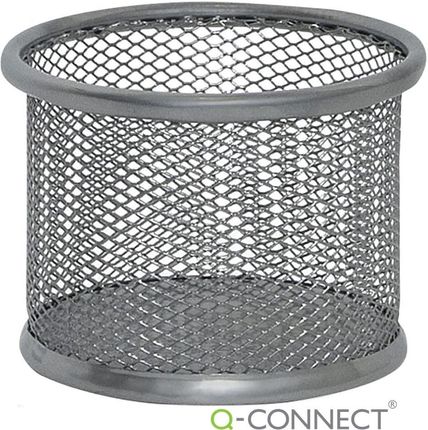 Q-Connect Przybornik Na Biurko Metalowy Srebrny