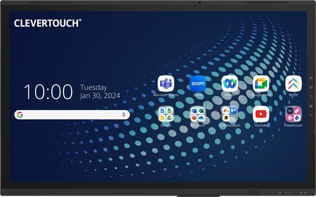 Clevertouch UX PRO Edge 75" | Dotykowy monitor interaktywny 4K, Android 13, 400 cd/m2, Wbudowana kamera, Transmiter USB-C