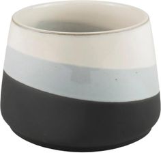 Zdjęcie Osłonka Doniczki Ceramiczna Glaciar 12cm Biało Szara - Chojnów