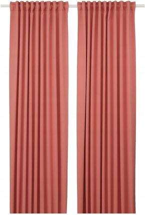 Ikea Majgull Zasłony Zaciemniające Różowy 145X300 Cm 2 Szt