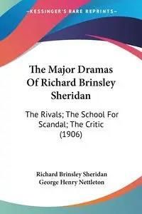 The Major Dramas Of Richard Brinsley Sheridan - Sheridan Richard ...