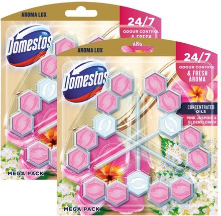 Domestos Zestaw 2X Aroma Lux Pink Jasmine 3X55G