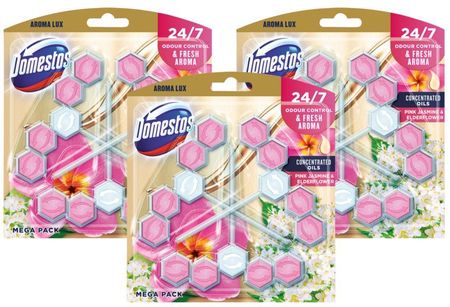 Domestos Zestaw 3X Aroma Lux Pink Jasmine 3X55G