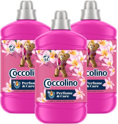 Coccolino Zestaw 3X Supersensorial Tiare Flower & Red Fruits 1600Ml