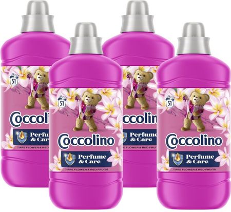 Coccolino Zestaw 4X Supersensorial Tiare Flower & Red Fruits 1275Ml