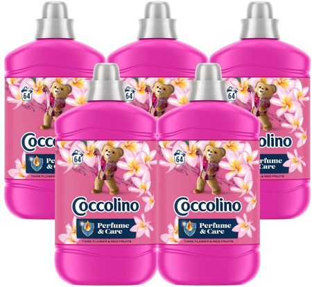Coccolino Zestaw 5X Supersensorial Tiare Flower & Red Fruits 1600Ml