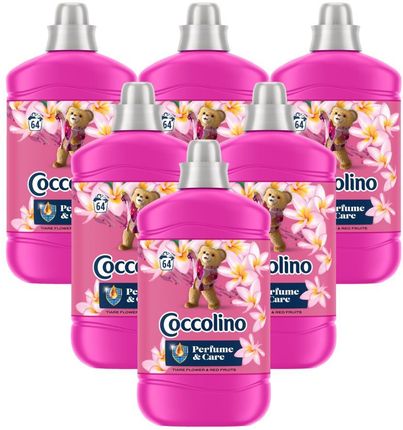 Coccolino Zestaw 6X Supersensorial Tiare Flower & Red Fruits 1600Ml