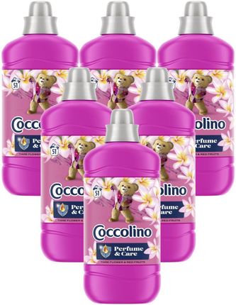 Coccolino Zestaw 6X Supersensorial Tiare Flower & Red Fruits 1275Ml