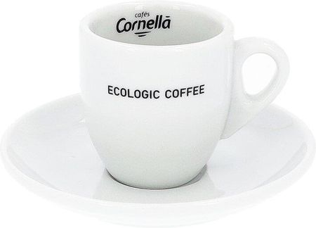 Cornella Filiżanka Do Espresso Ecologic Coffee 60Ml Z Białym Spodkiem
