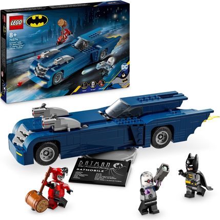 LEGO DC Batman 76274 Batman z batmobilem kontra Harley Quinn i Mr. Freeze
