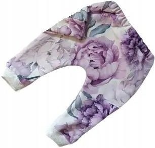 Spodnie Fioletowe Kwiaty rozmiar 68