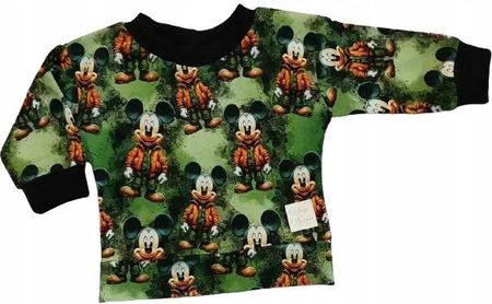 Bluza Myszka Mickey na zielonym rozmiar 86