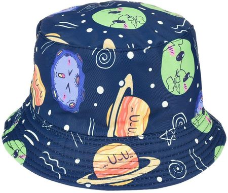 Planety kapelusz dwustronny bucket hat dziecięcy modny kap-hd-7
