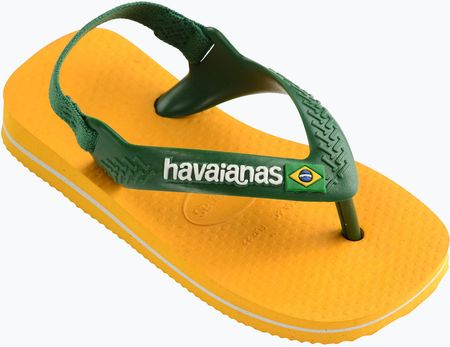 Sandały dziecięce Havaianas Baby Brasil Logo II pop yellow / amazon | WYSYŁKA W 24H | 30 DNI NA ZWROT