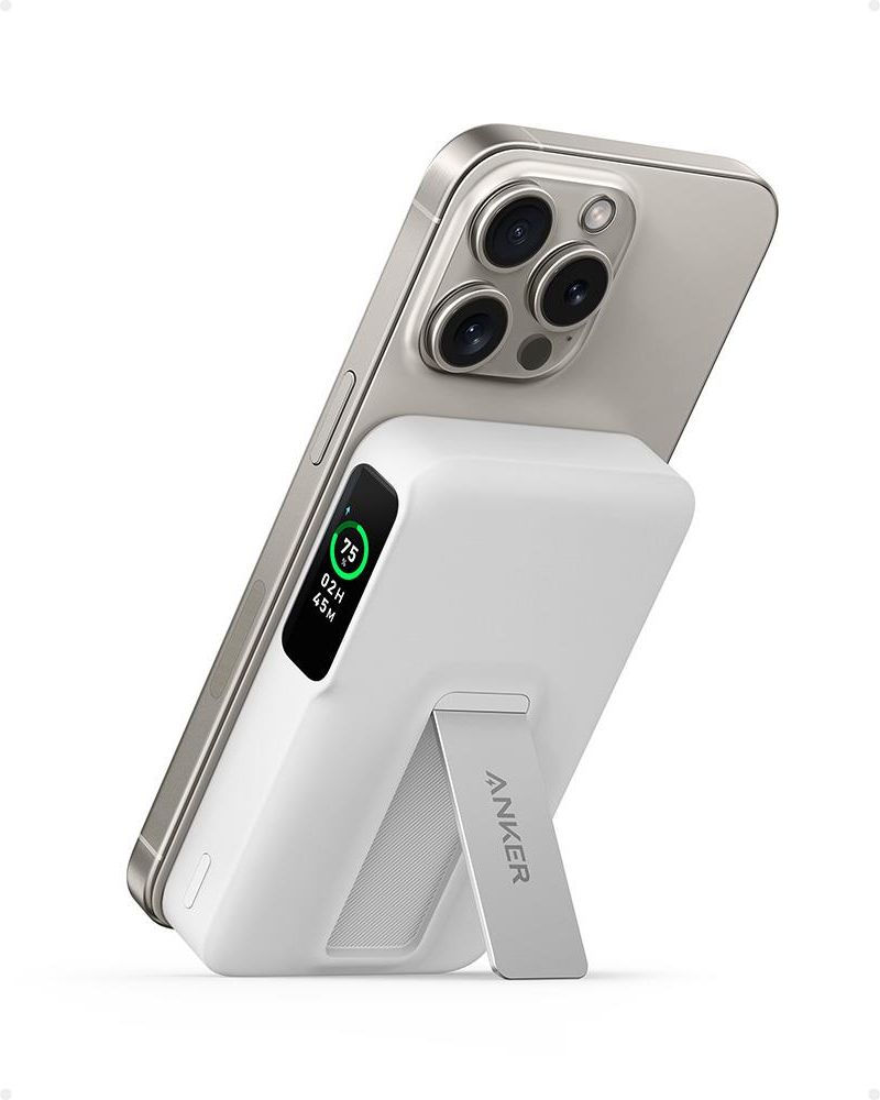 【ホワイト】Anker MagGo Power Bank 10000mAh Anker MagGo Power Bank (10000mAh, Slim) | モバイルバッテリー