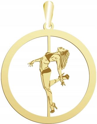 Zawieszka Złota Pole Dance 925 Prezent Biżuteria GRAWER DEDYKACJA GRATIS