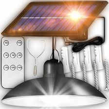 Żyrandol Lampa Solarna Zewnętrzna Panel Wisząca Sufitowa Kabel 2,5M + Pilot