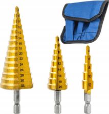 Zdjęcie Vorfal Wiertła Stożkowe Stopniowe Do Metalu Drewna Plastiku Blach 4-32mm - Koziegłowy