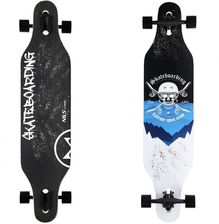DESKOROLKA LONGBOARD SKULL WOOD SKATE /NILS EXTREME