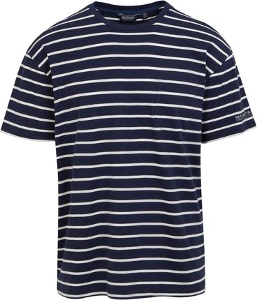 Koszulka męska Regatta Shorebay Tee II Rozmiar: L / Kolor: niebieski/biały