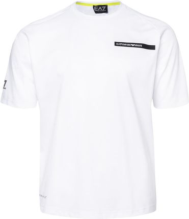 Męska Koszulka z krótkim rękawem Ea7 Emporio Armani Train Athletic Mix M Tee SS ST Papl 3Dpt11Pjuyz1100 – Biały