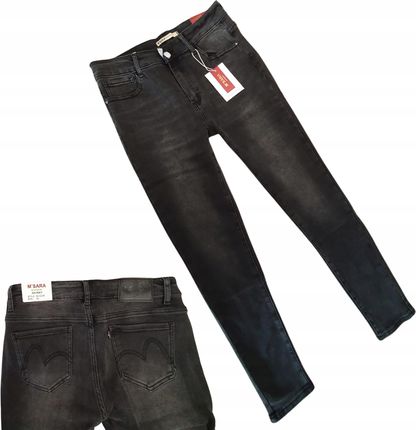 Spodnie jeansy m.sara a'la levis rurki premium 36