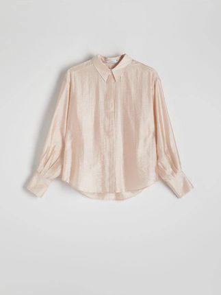 Reserved - Koszula z lyocellu - pastelowy róż