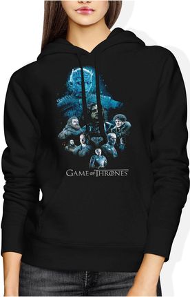 Gra O Tron Game Of Thrones Damska bluza z kapturem (XL, Czarny)