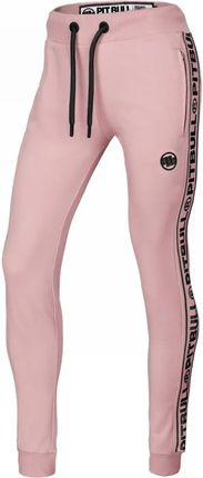 Spodnie dresowe damskie Pit Bull French Terry 330 Judith '24 - Różowe RATY 0% | PayPo | GRATIS WYSYŁKA | ZWROT DO 100 DNI