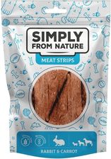 Simply From Nature Meat Strips Mięsne Paski Z Królikiem I Marchewką Dla Psów 80g