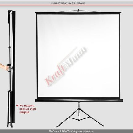 Ekran Diploma Screen Pro 180 x180 1/1 Matt White HD
