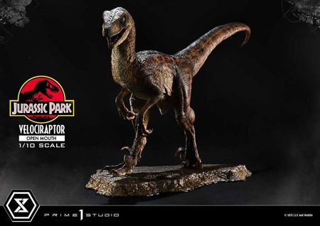 Prime 1 Studio Jurassic Park Prime Collectibles Statue 1/10 Velociraptor Open Mouth 19cm