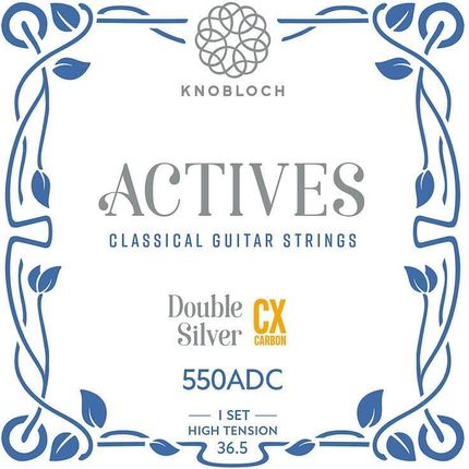 Knobloch 550ADC ACTIVES Double Silver CX Carbon High Tension struny do gitary klasycznej