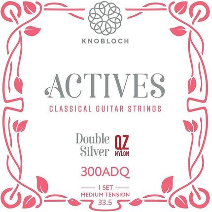 Knobloch 300ADQ ACTIVES Double Silver QZ Nylon Medium Tension struny do gitary klasycznej